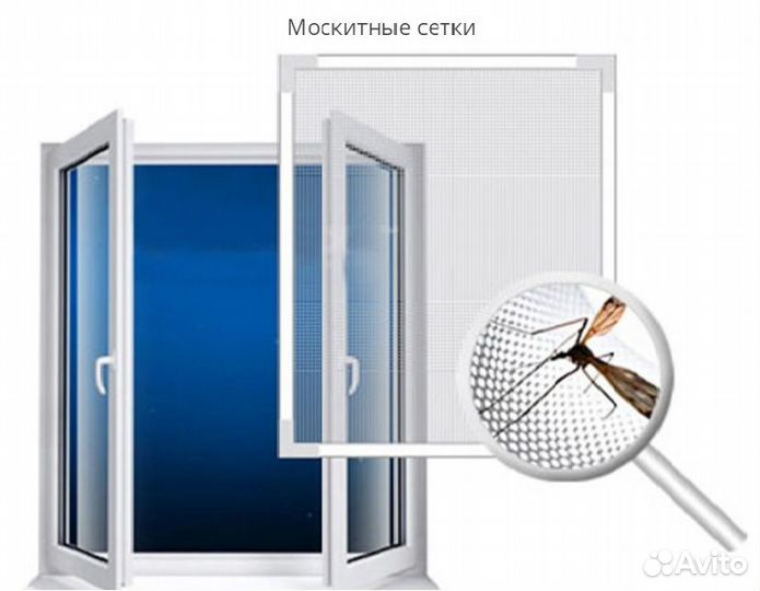 Москитная сетка на окна пвх и алюминиевые балконы