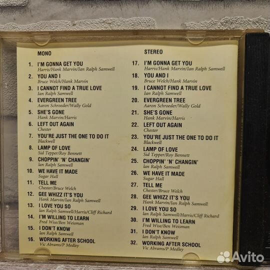 CD Cliff Richard And The Shadows Me And My Shadows