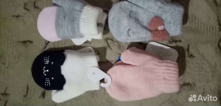 Перчатки, рукавички детские,раз1,новые