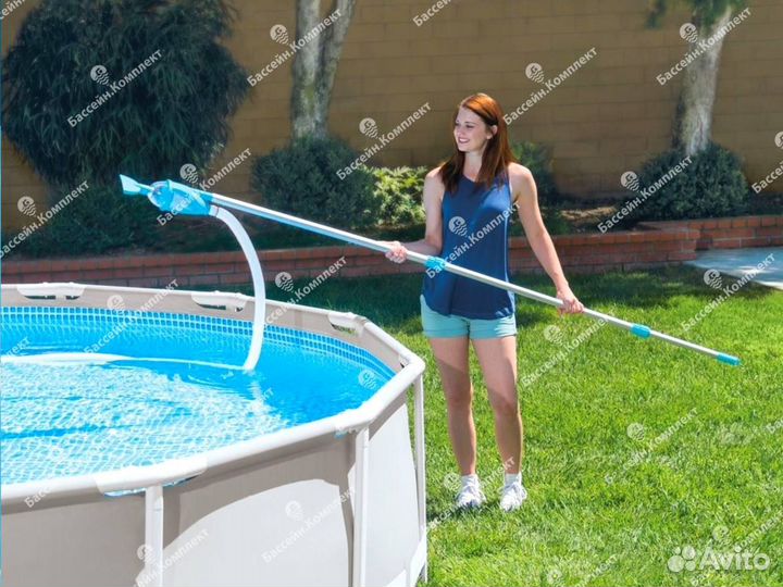 Набор для чистки бассейна уборочный комплект