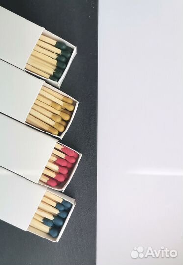 Спички для свечей длинные цветные