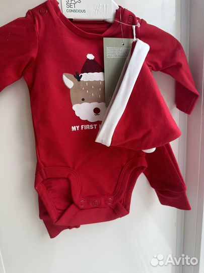 Новогодний костюм для малышей hm 50 56