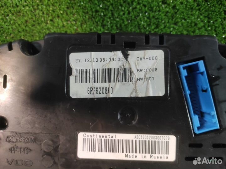 Приборная панель Volkswagen Polo Sedan седан 1.6