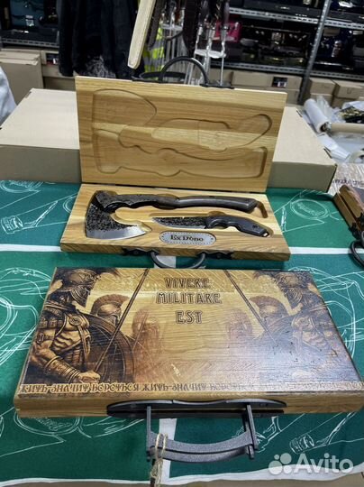 Набор в деревянном кейсе карагач