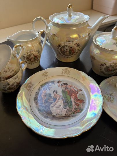 Чайный сервиз мадонна гдр 6 персон