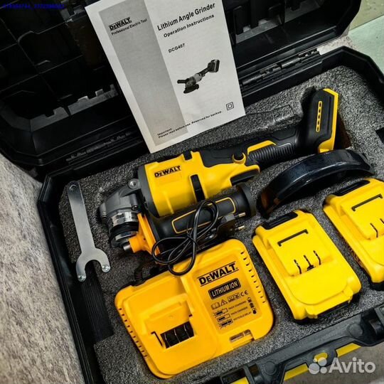 Болгарка ушм dewalt аккумуляторная 125 мм 2 аккум