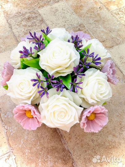 Мыльный букет из роз