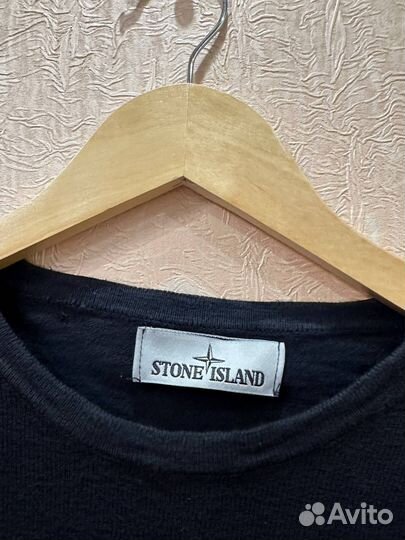 Лонгслив Stone Island XL оригинал CLG темно-синий