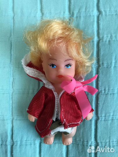 Кукла-пупсик с волосами из 90-х