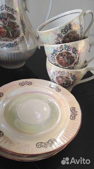 Чайный сервиз Мадонна гдр 6 персон
