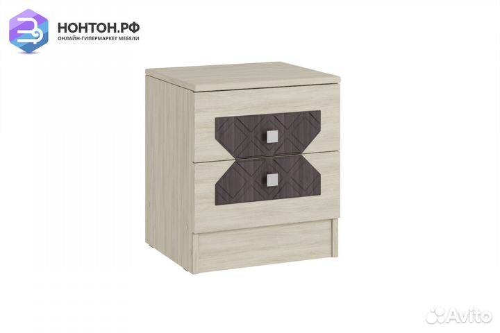 Тумба прикроватная Николь ясень шимо светлый / лис