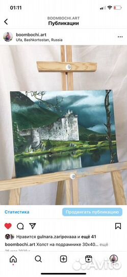 Картина, портрет маслом на холсте