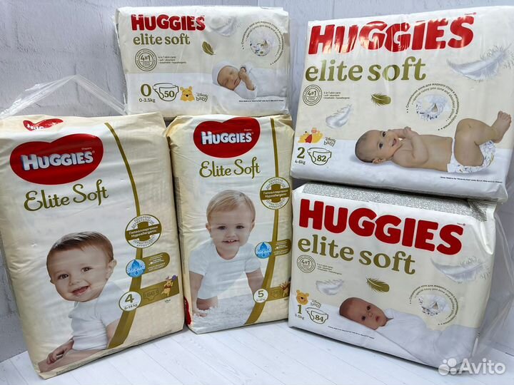 Подгузники трусики huggies elite soft, элит сотф