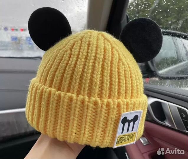 Шапка с ушками 47-52