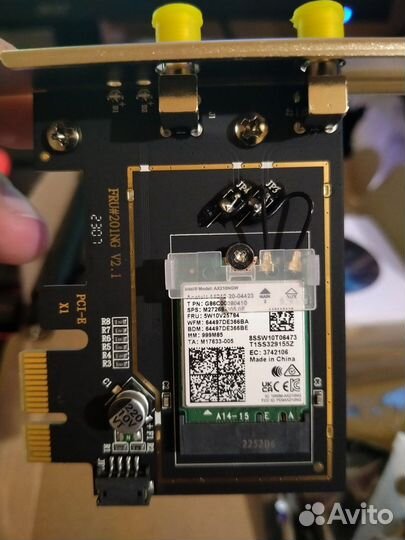 Сетевой адаптер WiFi 6E, Bluetooth 5.3