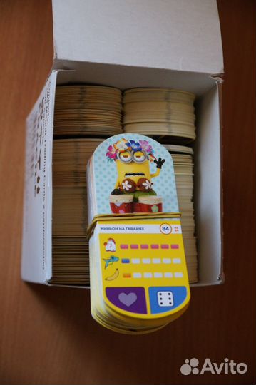 Карточки миньоны-набором,поштучно,запечатанные
