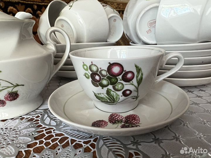 Чайный сервиз СССР рига 12 персон
