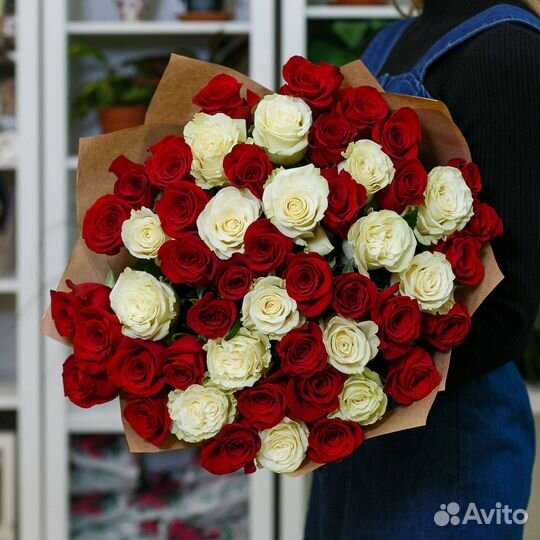 Букет 35 роз Цветы Иркутск