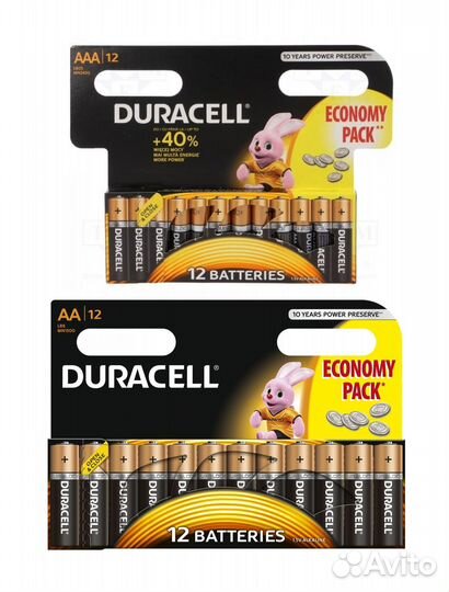 Батарейки Duracell AA/AAA