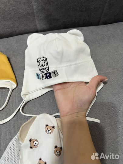 Шапочки для новорожденных малышей (весна-осень)