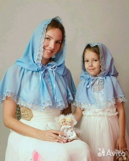 Венчальная, церковная накидка в храм