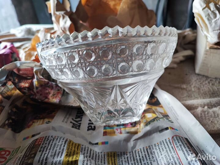 Салатник хрустальный