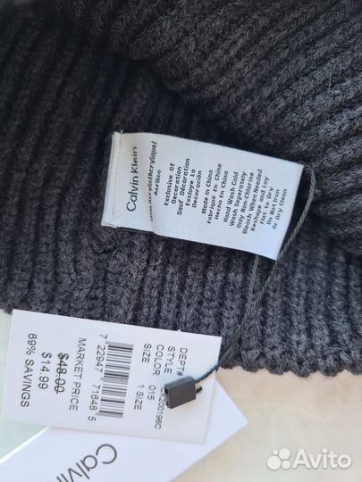 Шапка Calvin Klein оригинал с бирками