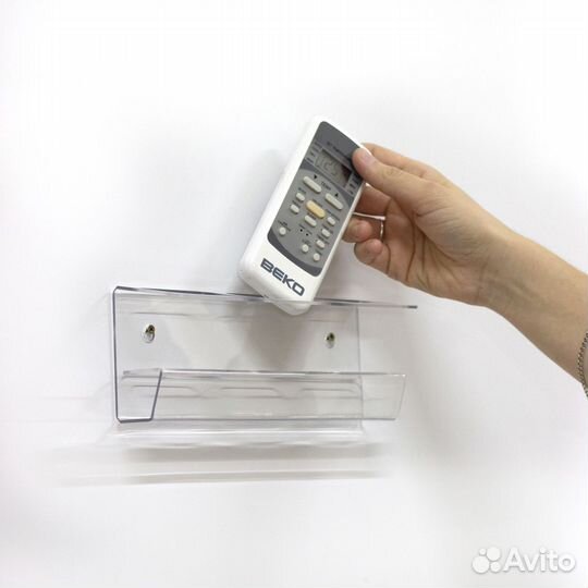 Держатель для пультов на стену с 3-мя ячейками про