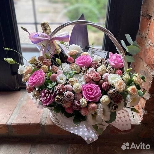 Букет из клубники в шоколаде