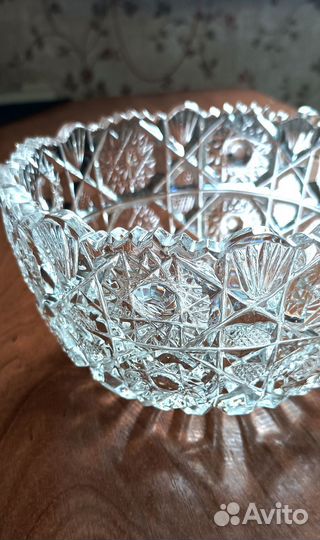 Хрустальный салатник, конфетница, салатница СССР