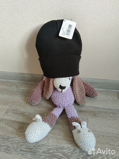 Новая черная шапка, шапка бини