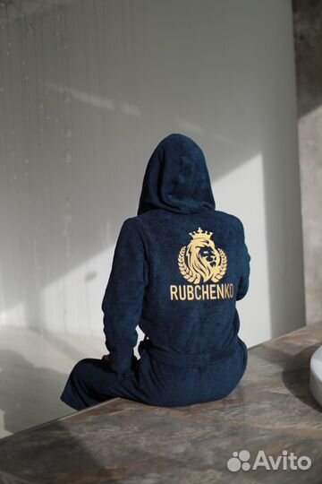 Махровый халат с именной вышивкой на заказ