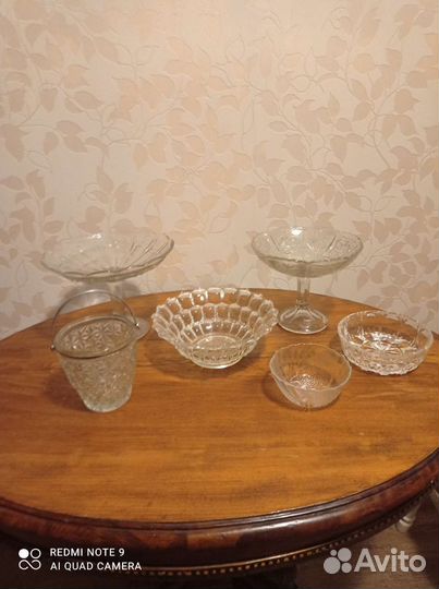 Ваза для фруктов на ножке СССР