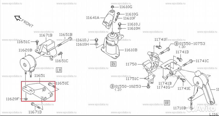 Кронштейн опоры двигателя suzuki swift ZC11S M13A LH