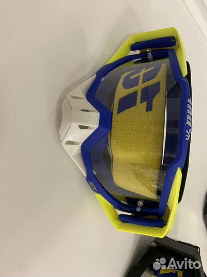 Очки для мотоцикла кроссового и эндуро шлема