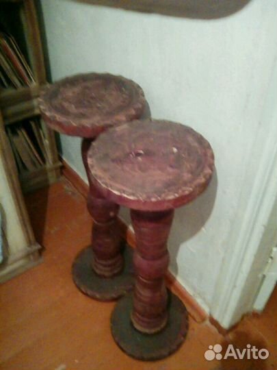 Резные столики (подставки) дерево бу