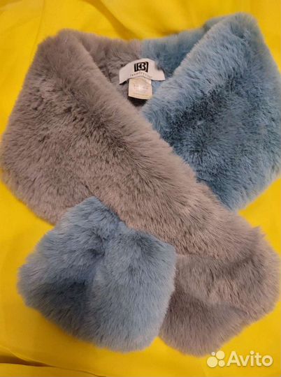 Меховой шарф воротник