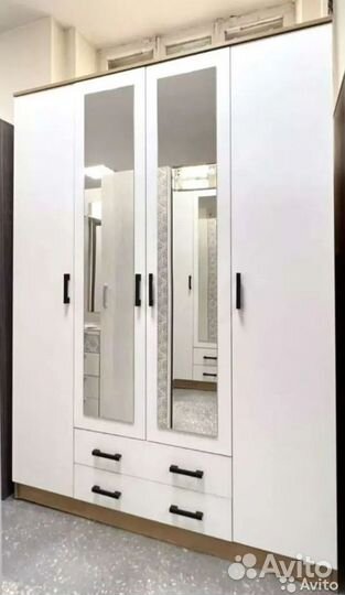 Шкаф Квадро Дуб Вотан Белый