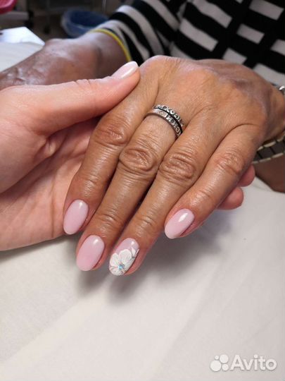 Маникюр с покрытием, педикюр