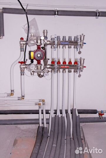 Монтаж отопления, водоснабжения