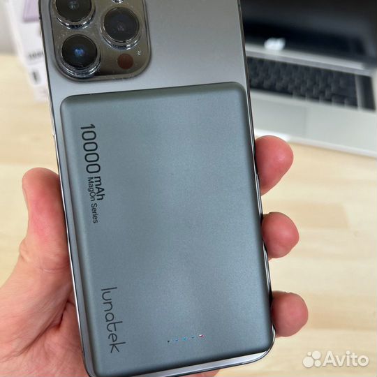 Повербанк 10000 mAh тонкий с быстрой зарядкой