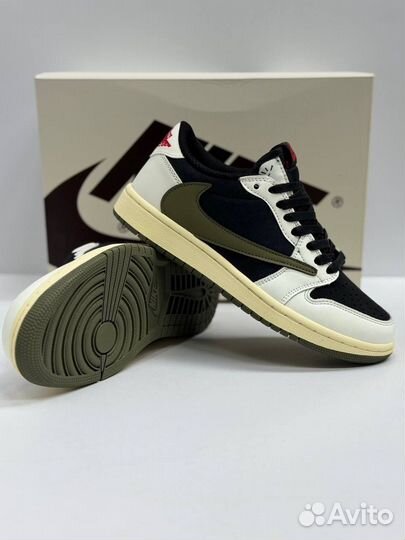 Кроссовки nike air jordan 1 low travis scott