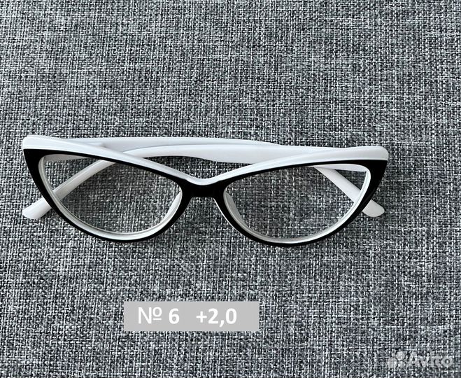 Очки б/у женские +1,5,1.75,2.0 красн бел чер син