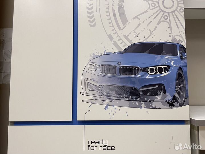 Детский шкаф с машинкой в наличии