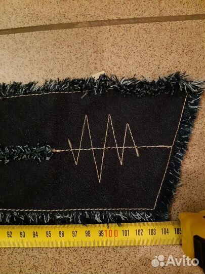 Пояс- ремень из джинсовой ткани