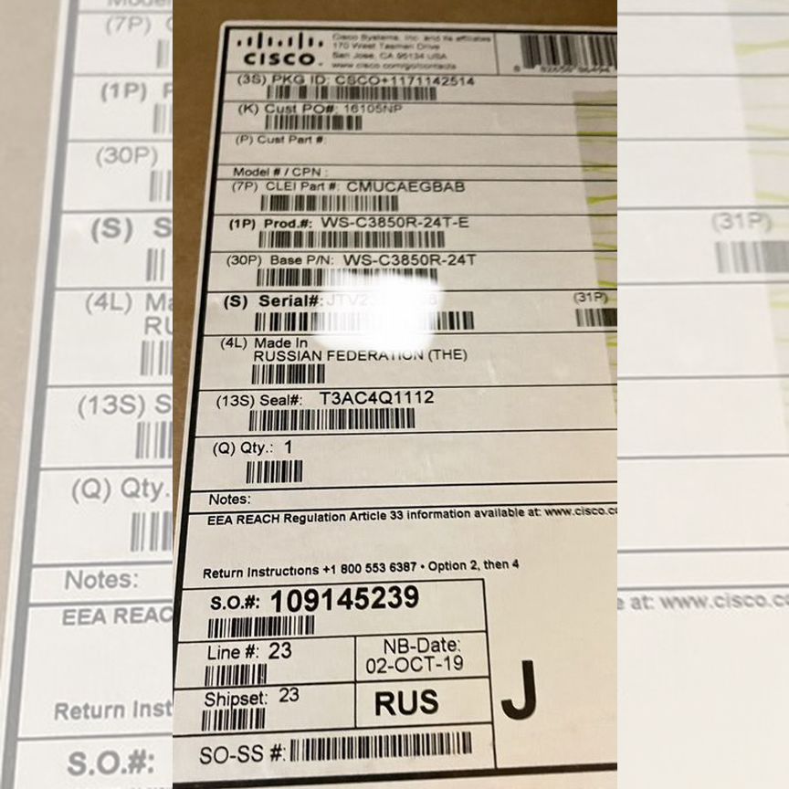 [WS-C3850R-24T-S] Коммутатор Ws-C3850r-24t-S