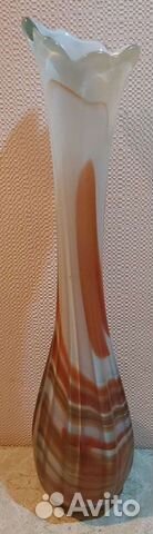 Ваза большая напольная стекло