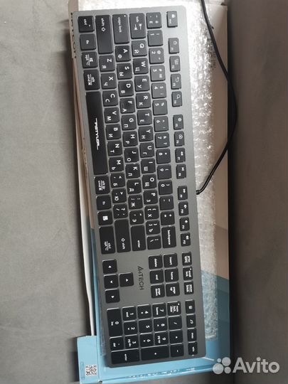 Клавиатура A4Tech Fstyler FX60H серый USB slim