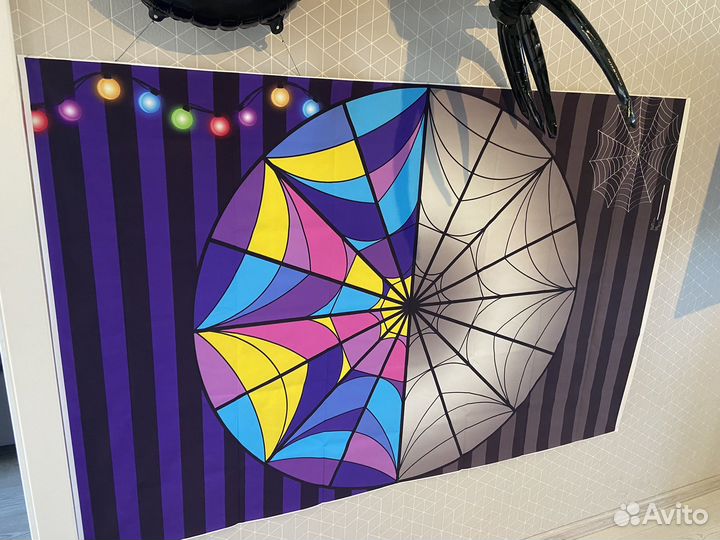 Оформление дня рождения стиль Уэнсдей