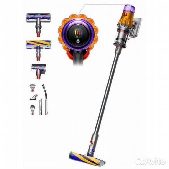 Пылесос Dyson V12 Detect Slim Absolute Yellow/Nick